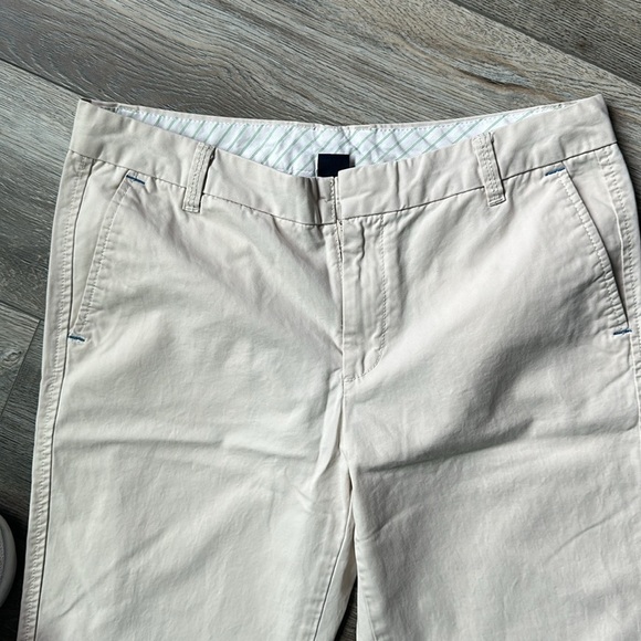 GAP pants cream colored trouser pant comfort size 8 Regular 100% Cotton - Picture 2 of 8